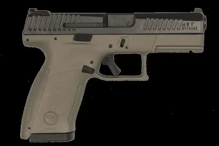 CZ 91532 P-10 C 9mm Luger 4" 15+1 Black Nitride Slide Flat Dark Earth Polymer Grip Reversible Magazine Release Night Sights