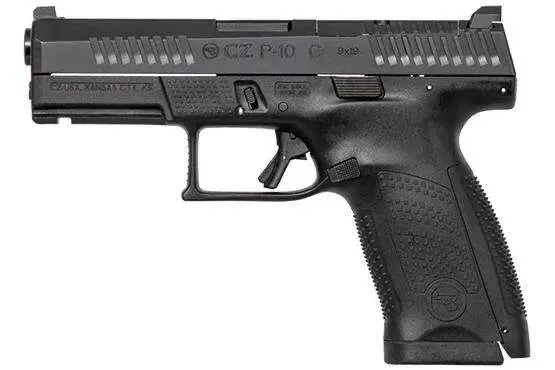 CZ 95130 P-10 C Optics Ready 9mm Luger 4" 15+1 Black Black Interchangeable Backstrap Grip
