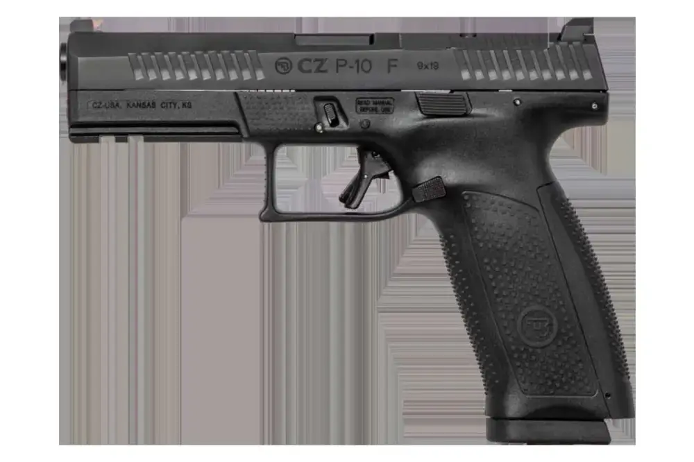 CZ 95150 P-10 Full Size Optics Ready 9mm Luger 4.50" 19+1 Black Black Interchangeable Backstrap Grip