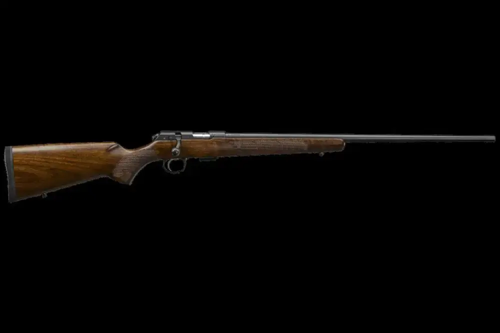 CZ 02311 CZ 457 American 22 Mag 5+1 24.80" Turkish Walnut Fixed American Style Stock Blued Right Hand