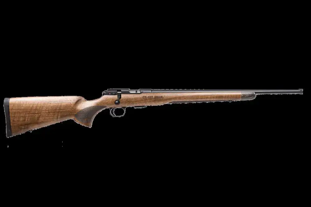 CZ 02373 CZ 457 Royal 22 LR 20.50" Walnut American Style Comb Stock Black Right Hand