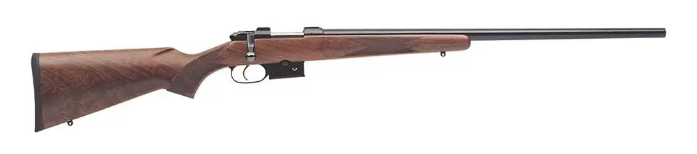 CZ 03066 CZ 527 Varmint 17 Hornet 5+1 24" Blued Turkish Walnut Fixed American Style Stock Right Hand