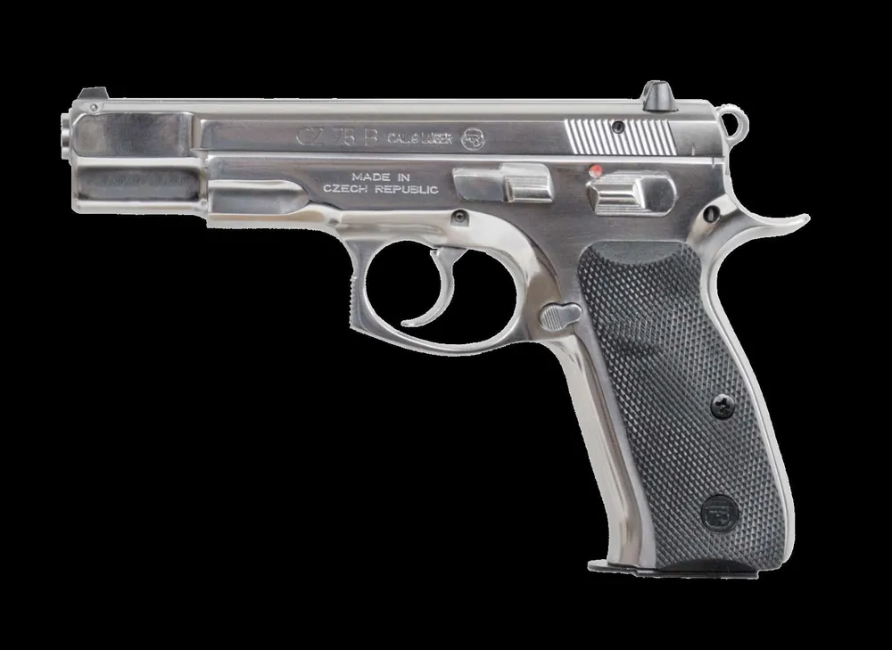 CZ 91108 CZ 75 9mm Luger Single/Double 4.60" 16+1 Black Synthetic Grip Stainless Steel Slide