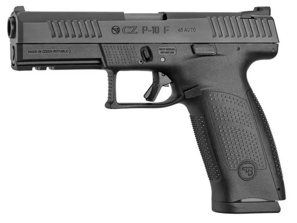 CZ P-10F HGA 45ACP 4.5 IN BBL BLK 13RD FS REVERSIBLE MAG CATCH