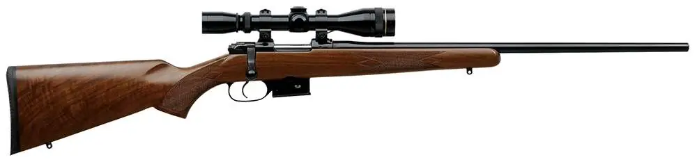 CZ 03024 CZ 527 American 204 Ruger 5+1 21.90" Blued Turkish Walnut Fixed American Style Stock Right Hand