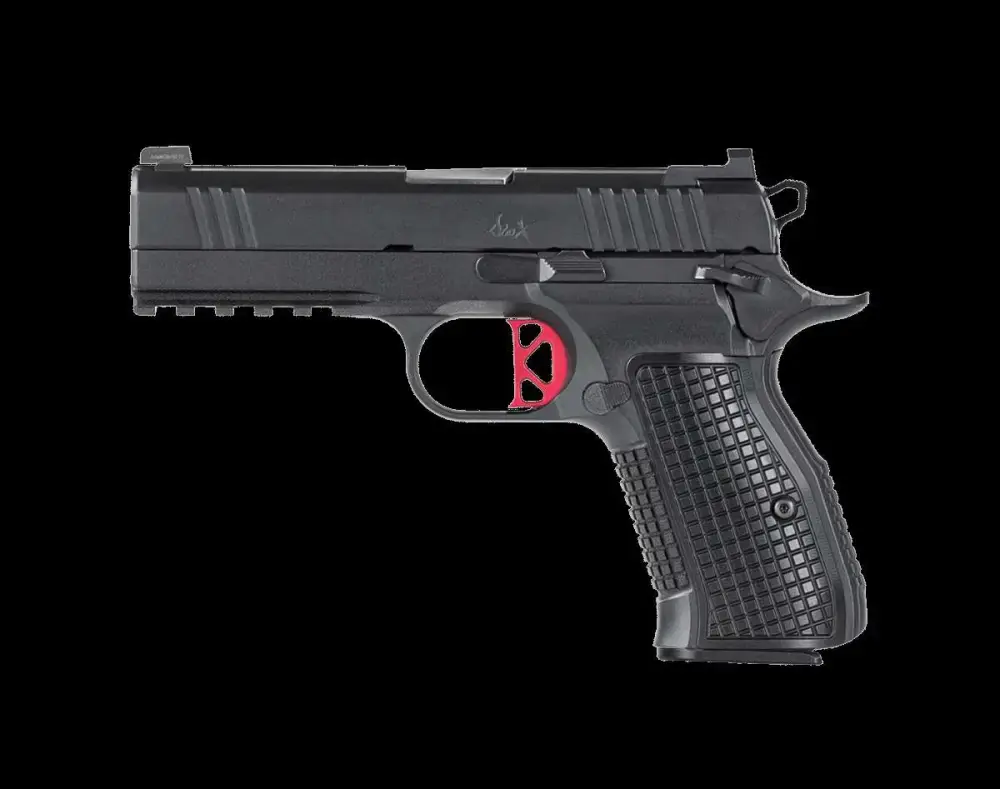 Dan Wesson 92101 DWX Compact Rail 9mm Luger 4" 15+1 Black Duty Finish Stainless Steel Black Aluminum Grip