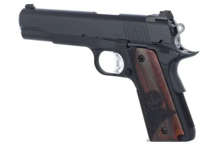 Dan Wesson 01832 Vigil 45 ACP 5" 8+1 Black Aluminum Wood Grip