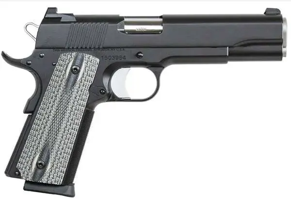 Dan Wesson 01823 Valor 45 ACP 5" 8+1 Black Duty Finish Stainless Steel Black Tactical Polymer Grip