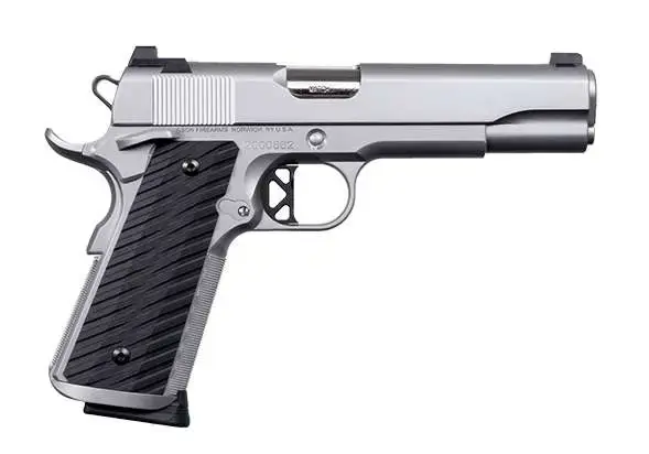 Dan Wesson 01824 Valor 45 ACP 5" 8+1 Stainless Steel Black Tactical Polymer Grip