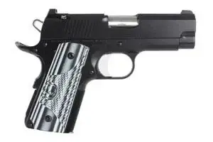 Dan Wesson 01968 ECO 9mm Luger 3.50" 8+1 Black Hardcoat Anodized Black/Gray G10 Grip