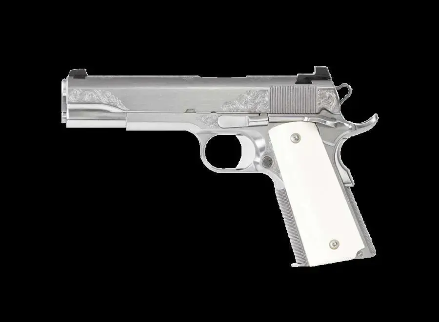 DAN WESSON HEIRLOOM 2021 HGA 45 ACP 5IN BBL PBSS FINISH BONE GRIPS 8RD MAG