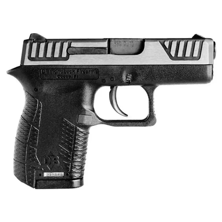 Diamondback DB380SL DB380 Micro-Compact 380 ACP 2" 6+1 Black Stainless Steel w/Black Accents Slide Black Polymer Grip