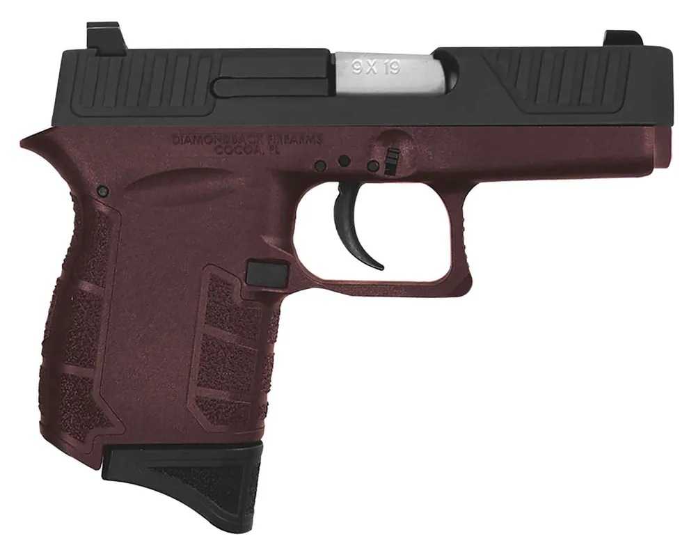 Diamondback DB9MB DB9 G4 9mm Luger 3.10" 6+1 Midnight Bronze Black Stainless Steel Slide Midnight Bronze Polymer Grip