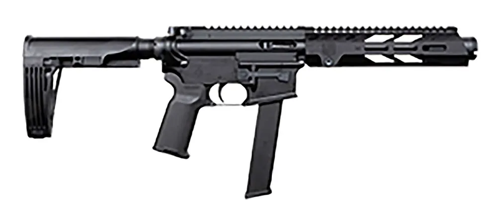 Diamondback DB9RPD7B DB9 9mm Luger 7.50" 32+1 Black Gearhead Works Tailhook Mod2 Brace Stock Black Magpul MOE Grip Right Hand 9" M-LOK