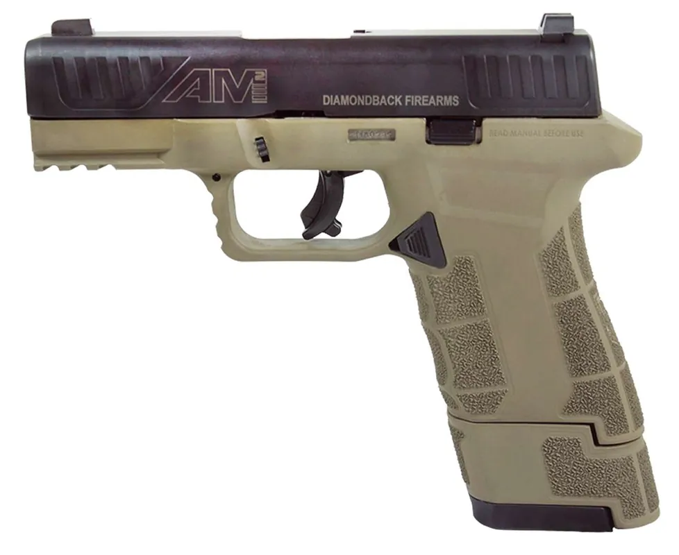 Diamondback DBAM29FDE DBAM29 Sub-Compact 9mm Luger 3.50" 17+1,12+1 Flat Dark Earth Black Nitride Stainless Steel Slide Flat Dark Earth Polymer Grip