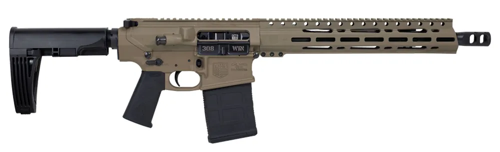 Diamondback DB10P13BGFDE DB10 308 Win 13.50" 20+1 Flat Dark Earth Black Magpul MOE K2 Grip Gearhead Works Tailhook Mod2 Brace