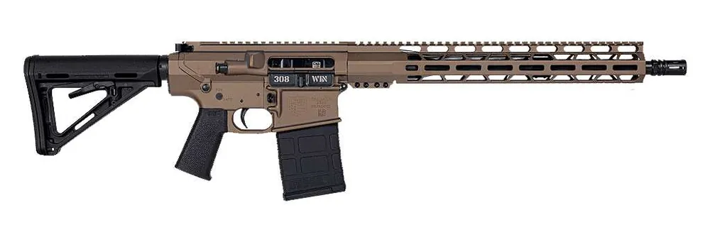 Diamondback DB10CCMLFDE DB10 308 Win 16" 20+1 Flat Dark Earth Magpul MOE Carbine Stock Black Magpul MOE-K Grip 15" M-Lok