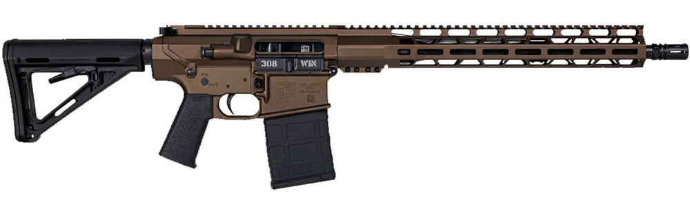Diamondback DB10CCMLMB DB10 308 Win 16" 20+1 Midnight Bronze Magpul MOE Carbine Stock Black Magpul MOE-K Grip 15" M-Lok