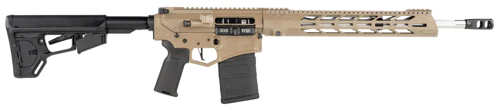 Diamondback DB10DFDE DB10 308 Win 18" 20+1 Flat Dark Earth Adjustable Magpul ACS-L Stock Black Magpul MOE-K2+ Grip 15" M-Lok