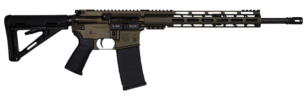 Diamondback DB15CCMLMB DB15 5.56x45mm NATO 16" 30+1 Midnight Bronze Adjustable Magpul MOE Carbine Stock Black MOE Grip