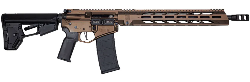 Diamondback DB15DMB DB15 5.56x45mm NATO 16" 30+1 Midnight Bronze Adjustable Magpul ACS-L Stock Black Magpul MOE-K2+ Grip 15" M-LOK