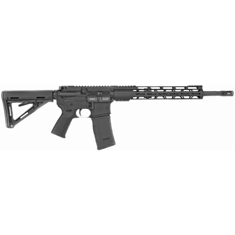 Diamondback DB15CCML300B DB15 300 Blackout 16" 30+1 Black Hard Coat Anodized Adjustable Magpul MOE Carbine Stock Black Magpul MOE Grip