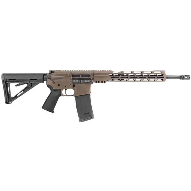 Diamondback DB15CCML300FDE DB15 300 Blackout 16" 30+1 Flat Dark Earth Cerakote Adjustable Magpul MOE Carbine Stock Black Magpul MOE Grip