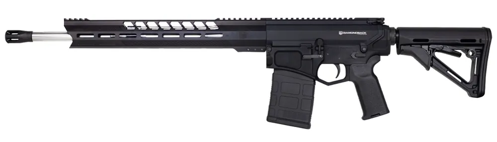 Diamondback DB10BGB DB10 308 Win 18" 20+1 Black Adjustable Magpul CTR Stock Black Magpul MOE K2 Grip with Black Gold Lower 15" M-Lok