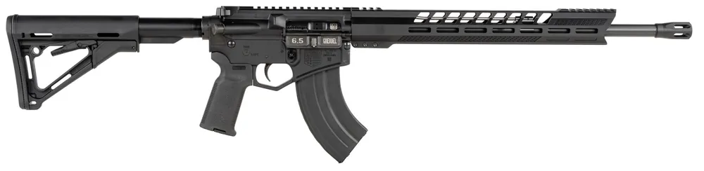 Diamondback DB1565BGB DB15 6.5 Grendel 18" 5+1,28+1 Black Adjustable Magpul CTR Stock Black Magpul MOE K2 Grip with Black Gold Lower 15" M-Lok