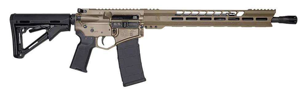 Diamondback DB1565BGFDE DB15 6.5 Grendel 18" 5+1,28+1 Black Adjustable Magpul CTR Stock Black Magpul MOE K2 Grip with Black Gold Lower 15" M-Lok Flat Dark Earth