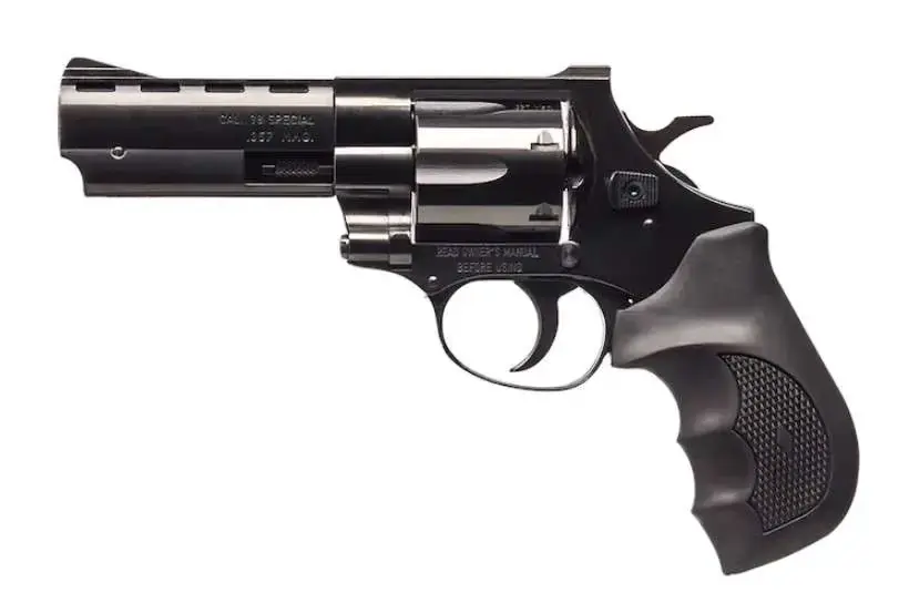 EAA EARB3574 Windicator 357 Mag 6 Round 4" Blued Steel Black Rubber Grip