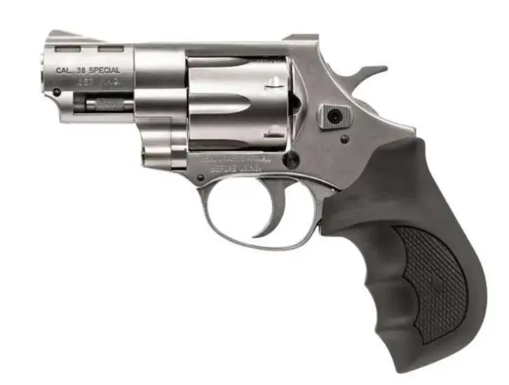 EAA 770127 Windicator 357 Mag 6 Round 2" Nickel Aluminum Black Rubber Grip