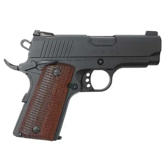 EAA 390040 Girsan MC1911 Officer 45 ACP 3.40" 6+1 Black Checkered Laminate Grip