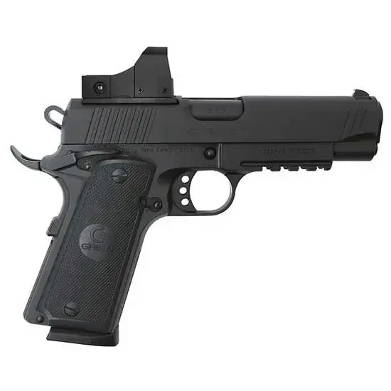EAA 390071 Girsan MC1911C 45 ACP 4.40" 8+1 Black Black Checkered Polymer