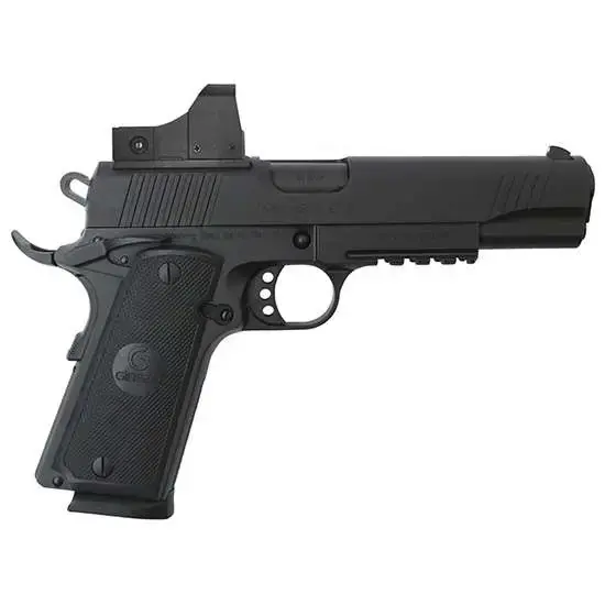 EAA 390061 Girsan MC1911 Government 45 ACP 5" 8+1 Black Black Checkered Polymer