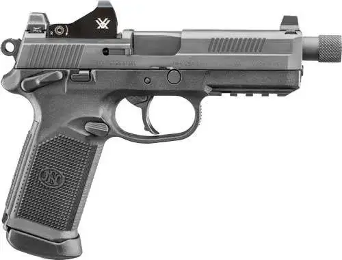 FN 66-100864 FNX Tactical 45 ACP 5.30" 15+1 Black Black Stainless Steel Slide Black Interchangeable Backstrap Grip with Night Sights & Viper Red Dot