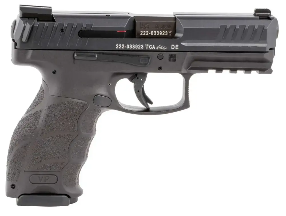 HK 81000270 VP40 40 S&W 4.09" 13+1 Black Interchangeable Backstrap Grip