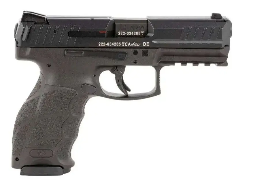 HK 81000269 VP40 40 S&W 4.09" 13+1 Black Black Interchangeable Backstrap Grip Push Button