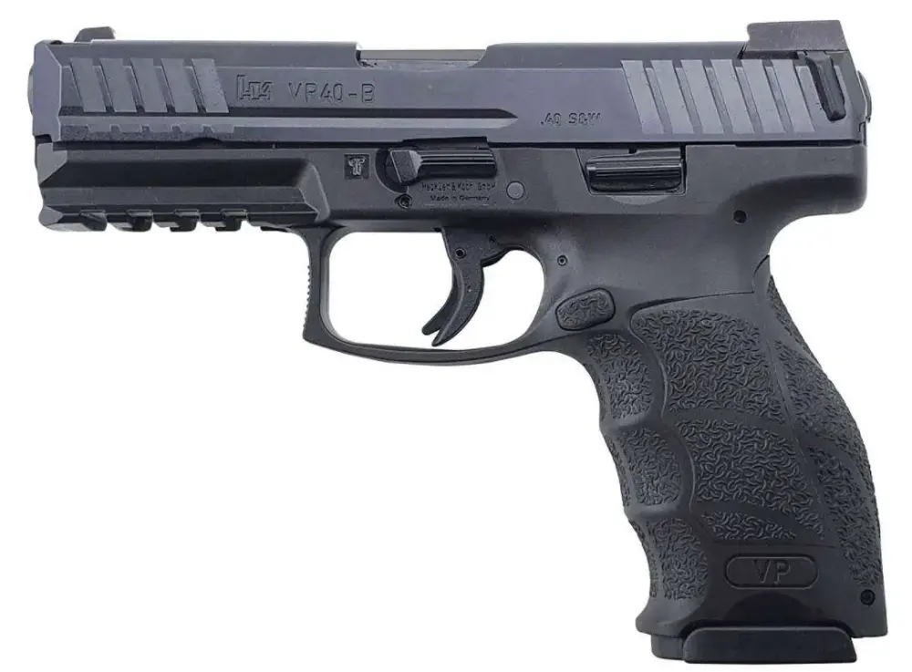 HK 81000272 VP40 40 S&W 4.09" 10+1 Black Interchangeable Backstrap Grip