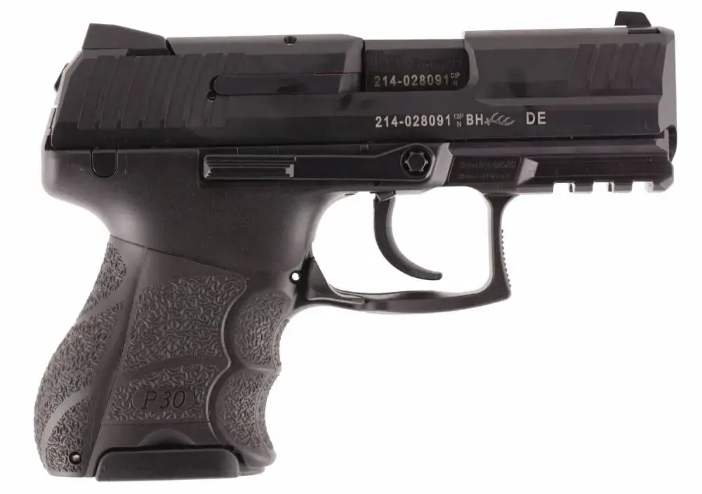 HK 730901KA5 P30SK V1 Lite LEM 9mm Luger 3.27" 10+1 Black Black Interchangeable Backstrap Grip