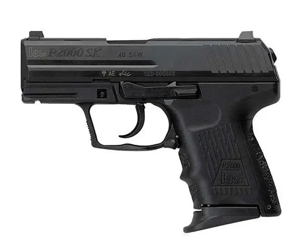 HK 81000059 P2000SK V3 SA/DA 40 S&W 3.26" 9+1 (2) Black Steel Slide Black Interchangeable Backstrap Grip