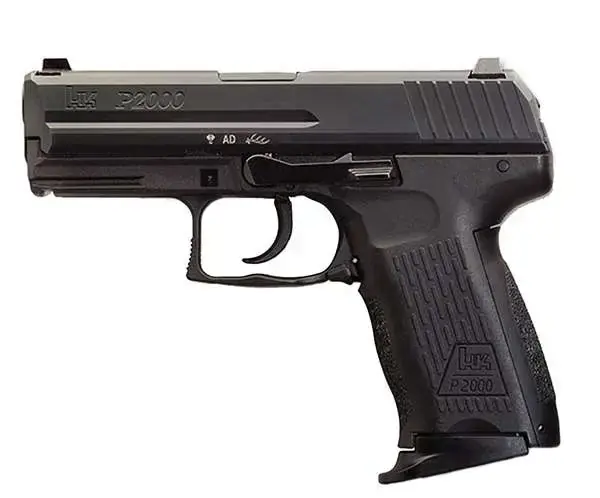 HK 81000041 P2000 V3 9mm Luger 3.66" 13+1 Black, Black Interchangeable Backstrap Grip