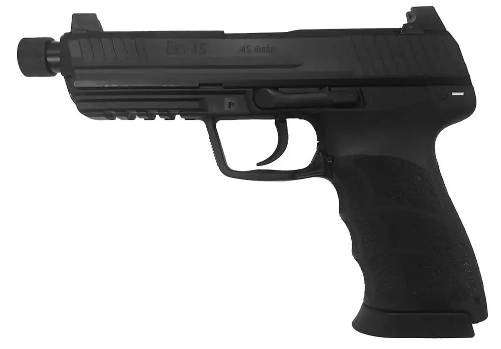 HK 745001TA5 HK45T Tactical V1 45 ACP 5.20" 10+1 Black Black Interchangeable Backstrap Grip