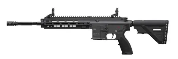 HK 416 Full Size 22 LR 10+1 16.10", Black Aluminum w/M-LOK & Picatinny Rail Receiver,