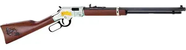 Henry H004AF Golden Boy American Farmer Tribute Lever Action 22 Short,Long,LR 16 LR/21 Short 20" Octagon Barrel Nickel Plated American Walnut Right Hand