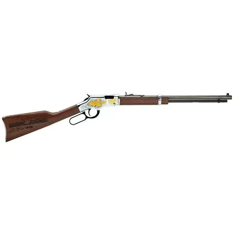 Henry H004RR Golden Boy American Railroad Tribute 22 Short,Long,LR 16 LR/21 Short 20" Nickel Plated American Walnut Right Hand