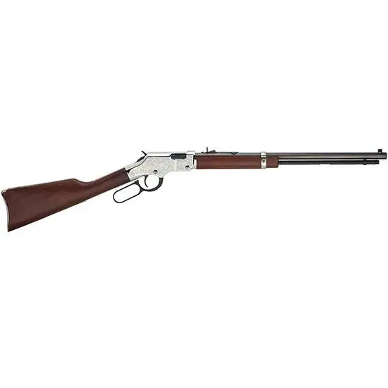 Henry H004SE Silver Eagle Lever Action 22 Short,Long,LR 16 LR/21 Short 20" Octagon Barrel Nickel Plated American Walnut Right Hand