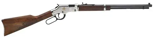 Henry H004AB Golden Boy American Beauty Lever Action 22 Short,Long,LR 16 LR/21 Short 20" Octagon Barrel Nickel Plated American Walnut Right Hand