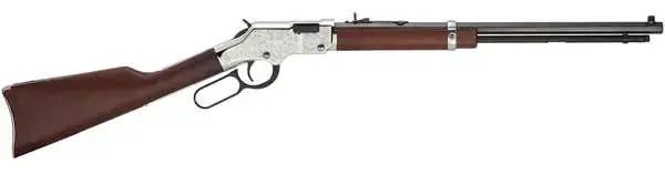 Henry H004SEV Silver Eagle 17 HMR 11+1 20" Nickel Plated American Walnut Right Hand