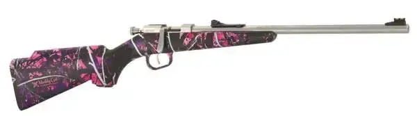 Henry H005MG Mini Bolt Youth 22 Short,Long,LR 1 16.25" Matte Stainless Muddy Girl Right Hand